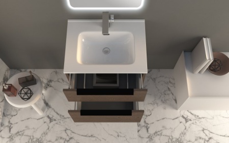 Колонна подвесная с одной распашной дверцей и выдвижным ящиком, 35x32x150 Cezares 55183