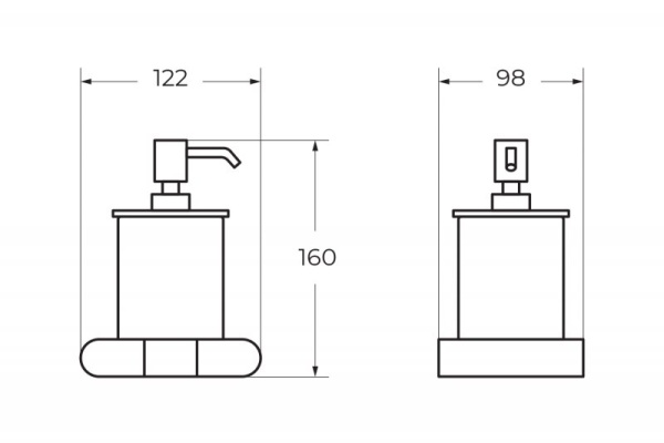Диспенсер ART&MAX PLATINO AM-E-3998-MB