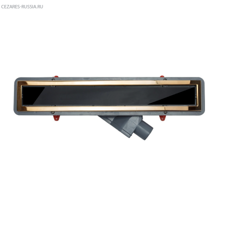 Линейный трап Confluo Premium Black Glass Line 750 Gold Cezares 13100098