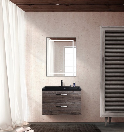 Раковина из искусственного камня BelBagno BB800/450-LV-ART-AST-NERO