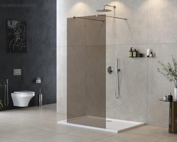 Душевая перегородка CEZARES LIBERTA-L-2-90-BR-NERO Душевая перегородка CEZARES LIBERTA-L-2-90-BR-NERO