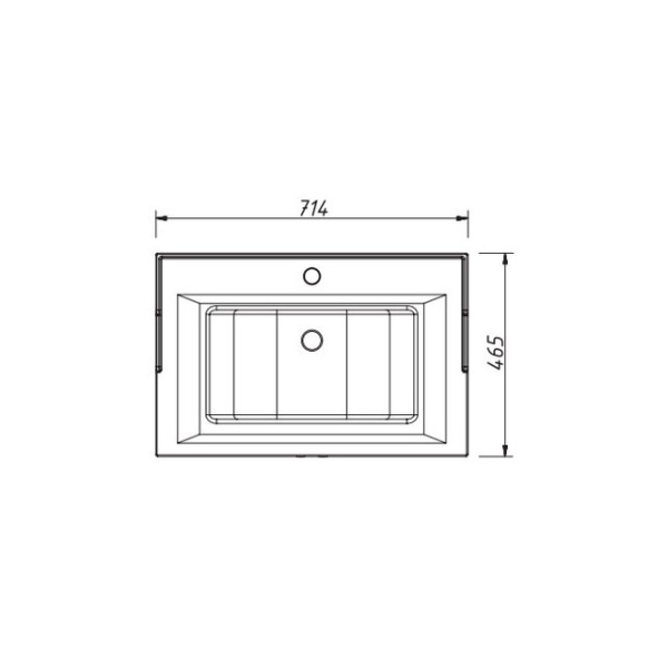 раковина Y-070В (700x460x220)