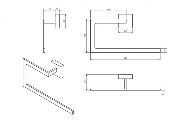 Полотенцедержатель Cezares PRIZMA-RN-BIO Полотенцедержатель Cezares PRIZMA-RN-BIO