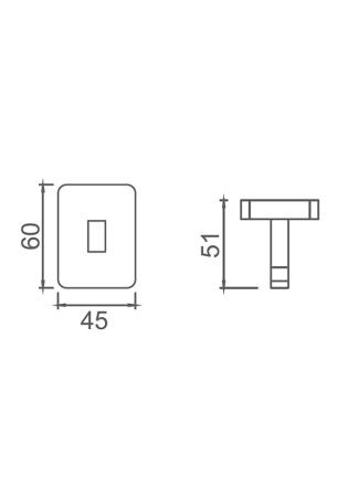 Крючок AltroBagno Quadro 081005 Cr