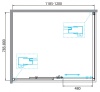 Душевой уголок BelBagno DUE-AH-1-120/90-C-CR