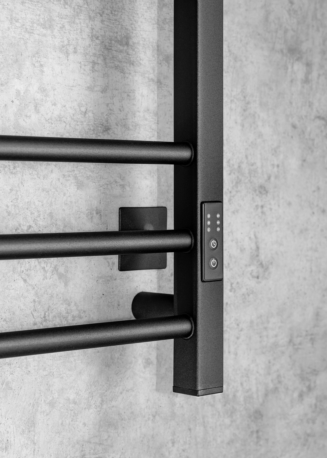 Полотенцесушитель электрический Chromix Berne 50x80 П9 MB с сухим теном универсальное подключение