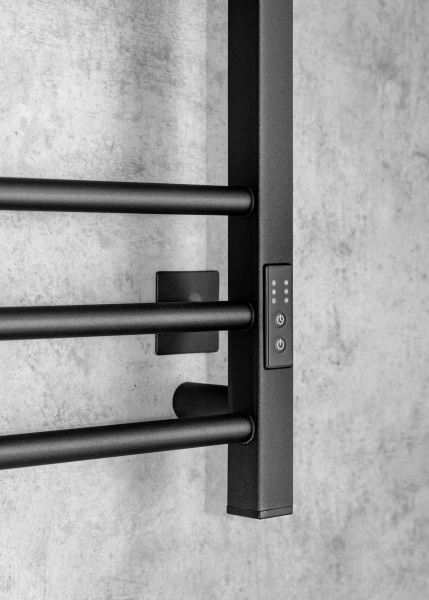 Полотенцесушитель электрический Chromix Berne 50x80 П9 MB с сухим теном универсальное подключение Полотенцесушитель электрический Chromix Berne 50x80 П9 MB с сухим теном универсальное подключение