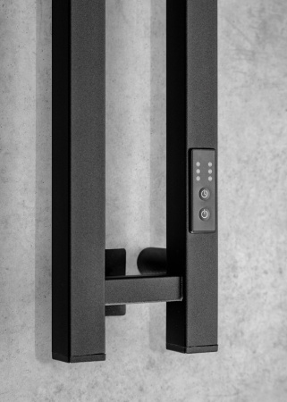 Полотенцесушитель электрический Chromix Pure 10x120 П3 MB с сухим теном с крючками