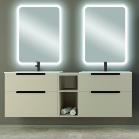 Колонна подвесная с одной распашной дверцей и выдвижным ящиком, 35x32x150 Cezares 55183