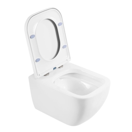 Унитаз подвесной безободковый c сиденьем BelBagno ALPINA BB10100CHR/SC Унитаз подвесной безободковый c сиденьем BelBagno ALPINA BB10100CHR/SC