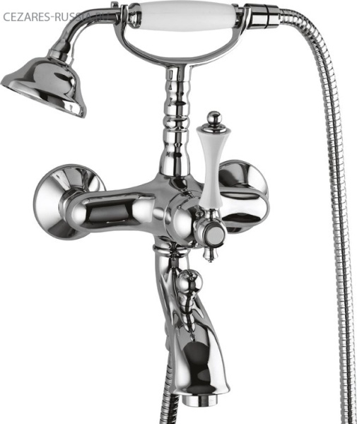 Смеситель для ванны и душа с ручным душем Cezares MARGOT-VDM-03/24-M Смеситель для ванны и душа с ручным душем Cezares MARGOT-VDM-03/24-M
