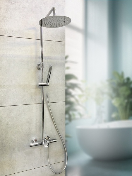 Душевая система с термостатом AltroBagno Costanza 030412 Cr Душевая система с термостатом AltroBagno Costanza 030412 Cr