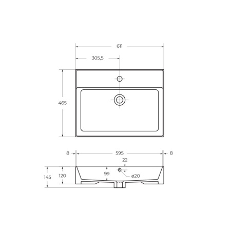 Шкаф подвесной CEZARES MOLVENO-1600-2A-SC-BET
