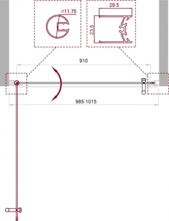 Душевая дверь в нишу BELBAGNO UNO-B-1 UNO-B-1-60-C-Cr Душевая дверь в нишу BELBAGNO UNO-B-1 UNO-B-1-60-C-Cr