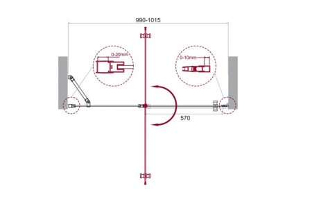 Душевая дверь в нишу BELBAGNO ETNA-B-12 ETNA-B-12-60/60-C-Cr Душевая дверь в нишу BELBAGNO ETNA-B-12 ETNA-B-12-60/60-C-Cr