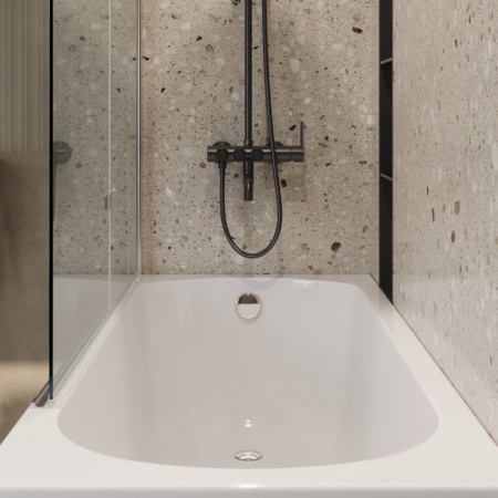 Душевая шторка на ванну CEZARES ECO-O-V-21-120/140-P-Cr-R