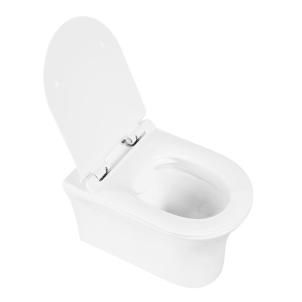 Унитаз подвесной безободковый с креплением BelBagno BB1224CHR-SM Унитаз подвесной безободковый с креплением BelBagno BB1224CHR-SM