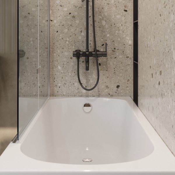 Душевая шторка на ванну CEZARES ECO-O-V-21-120/140-P-Cr-R