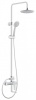 Душевая стойка со смесителем для ванны, верхним и ручным душем, верхний душ из нержавеющей стали Cez