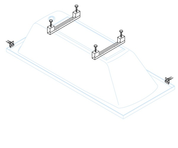 Универсальный комплект ног для прямоугольных акриловых ванн CEZARES LEG-KIT-150 Универсальный комплект ног для прямоугольных акриловых ванн CEZARES LEG-KIT-150