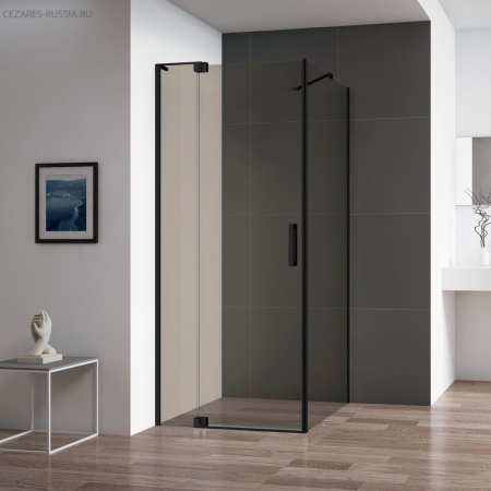 Душевой уголок CEZARES SLIDER-AH-1-90-100/110-GRIGIO-NERO