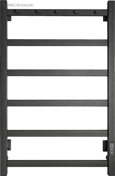 Полотенцесушитель электрический Chromix Porto 50x80 П6 MB с сухим теном с крючками универсальное под Полотенцесушитель электрический Chromix Porto 50x80 П6 MB с сухим теном с крючками универсальное под