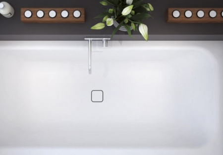 Ванна из литьевого мрамора, пристенная Cezares TITAN-VARIO-180-80-WL