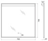 Зеркало BelBagno SPC-UNO-600-800-TCH