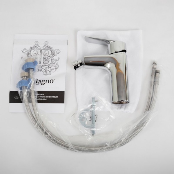 Смеситель для биде без донного клапана BelBagno DUE-BD-CRM-W0