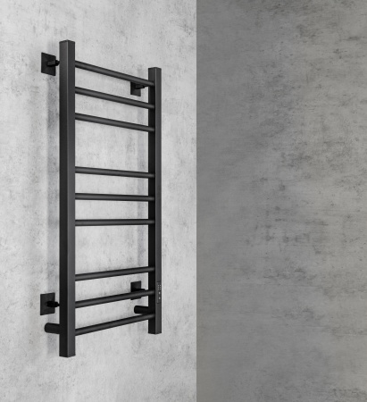 Полотенцесушитель электрический Chromix Berne 40x80 П9 MB с сухим теном универсальное подключение