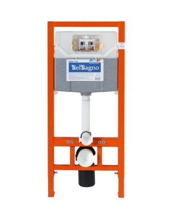 Система инсталляции для унитазов BelBagno BB001-120 с кнопкой смыва BB014-SR-BIANCO Cezares BB001-12