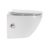 Унитаз подвесной с сиденьем и креплением с функцией биде и смесителем BelBagno BB3105CHR-BS/SC