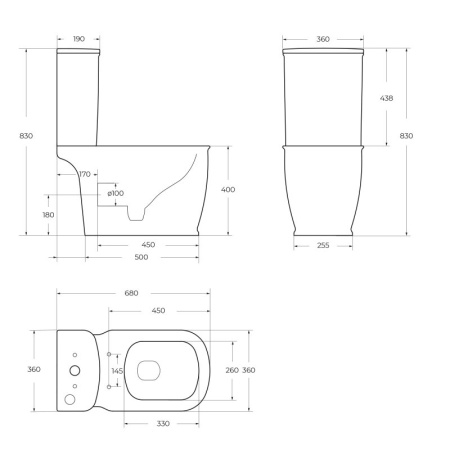Чаша напольного унитаза BelBagno PRADO BB10150CP Чаша напольного унитаза BelBagno PRADO BB10150CP
