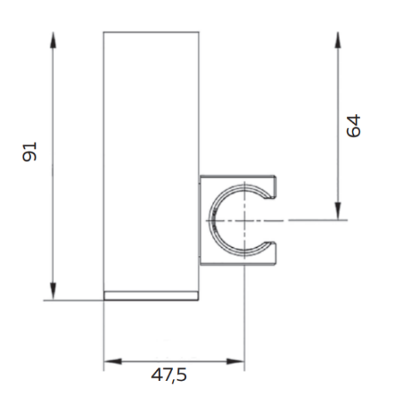 Настенный держатель для ручного душа AltroBagno SHK 070502 Cr