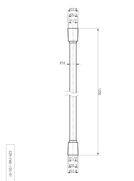 Гибкий шланг CEZARES CZR-FMD-120-NOP
