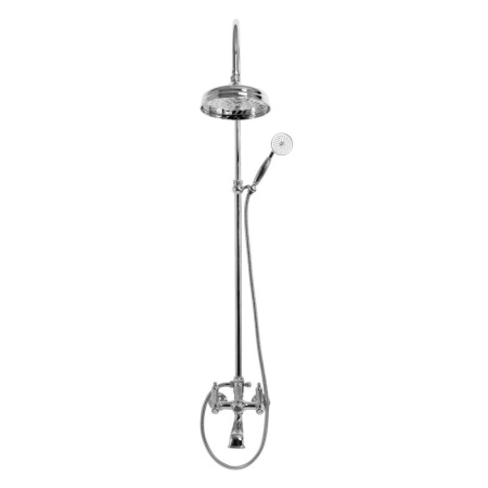 Душевая стойка со смесителем для ванны, верхним и ручным душем Cezares FIRST-CVD-01-M